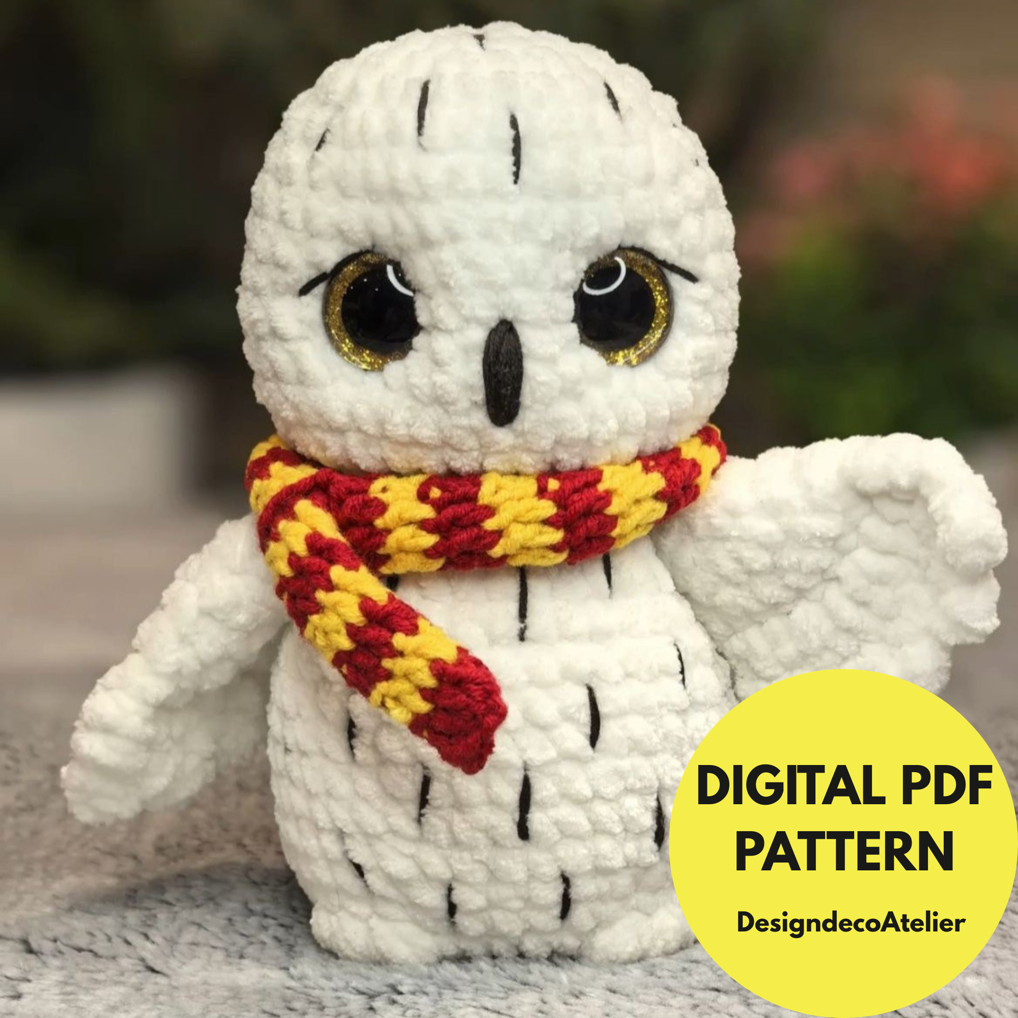 Owl Crochet Pattern Amigurumi PDF Tutorial